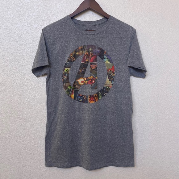 Marvel Other - Marvel Avengers T-Shirt Gray Superhero Comic Book Men's Graphic Tee